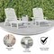 Flash Furniture White Adjustable Chaise Lounger with Cupholder, 2PK 2-LE-HMP-2017-414-WT-GG - alternate 3